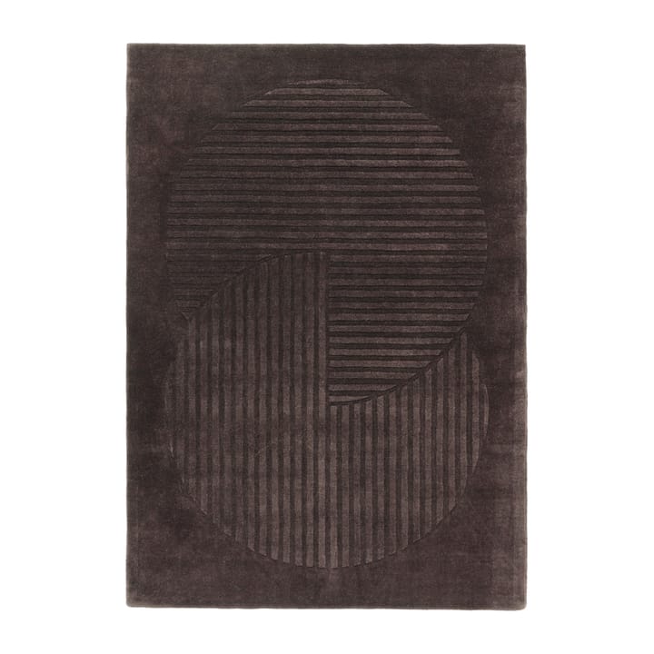 Levels wool rug circles brown - 170x240 cm - NJRD