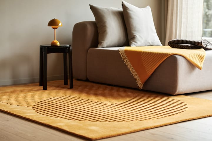 Levels wool rug circles yellow, 170x240 cm NJRD