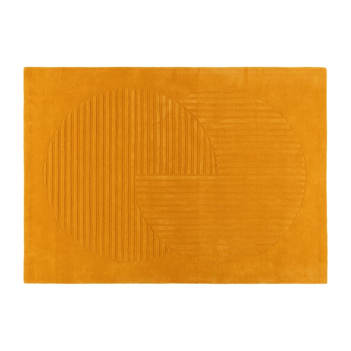 Levels wool rug circles yellow, 170x240 cm NJRD