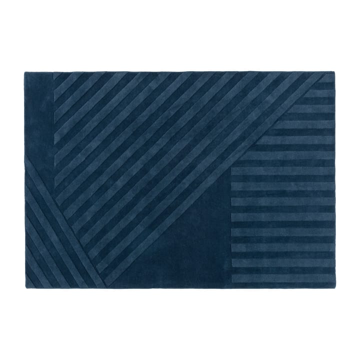 Levels wool rug stripes blue, 170x240 cm NJRD