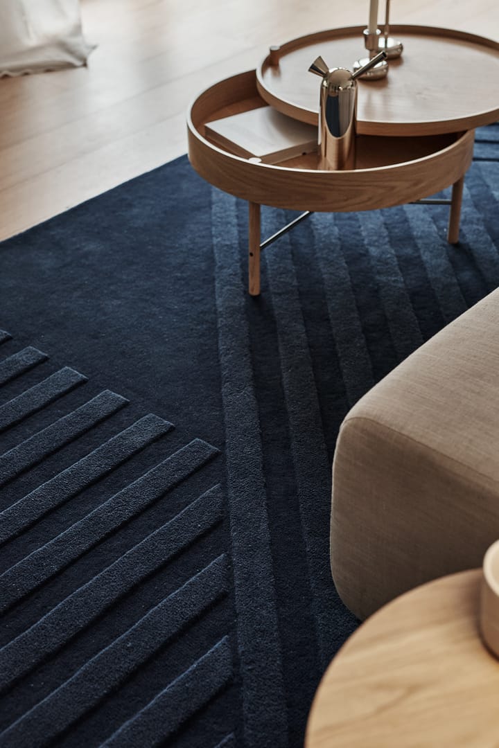 Levels wool rug stripes blue, 170x240 cm NJRD