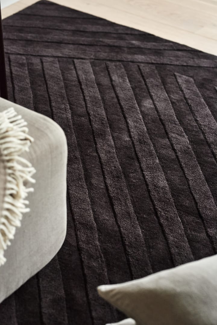 Levels wool rug stripes brown, 170x240 cm NJRD