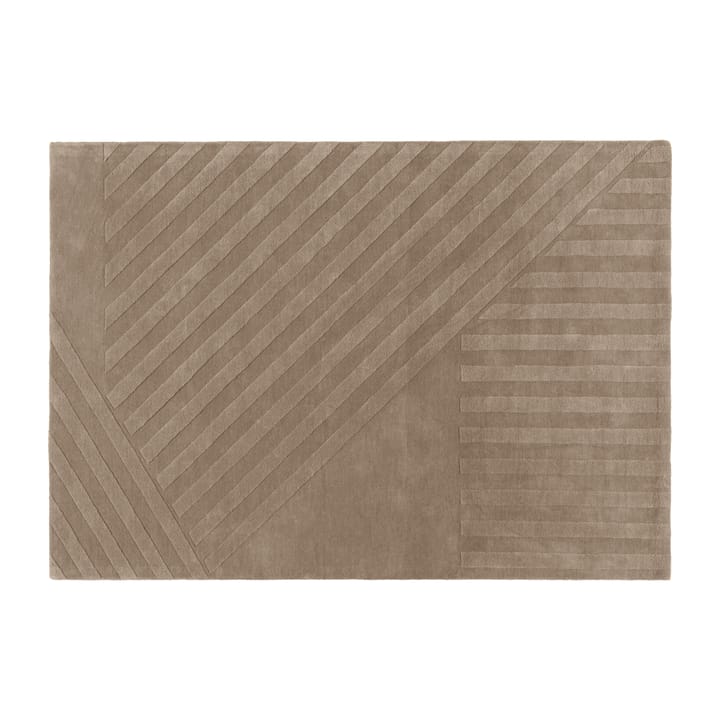 Levels wool rug stripes mole, 170x240 cm NJRD