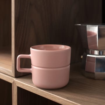 Lines mug 30 cl 2-pack - pink - NJRD