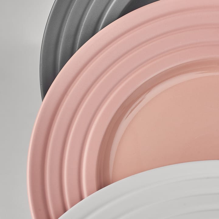 Lines plate Ø27 cm 6-pack, pink NJRD