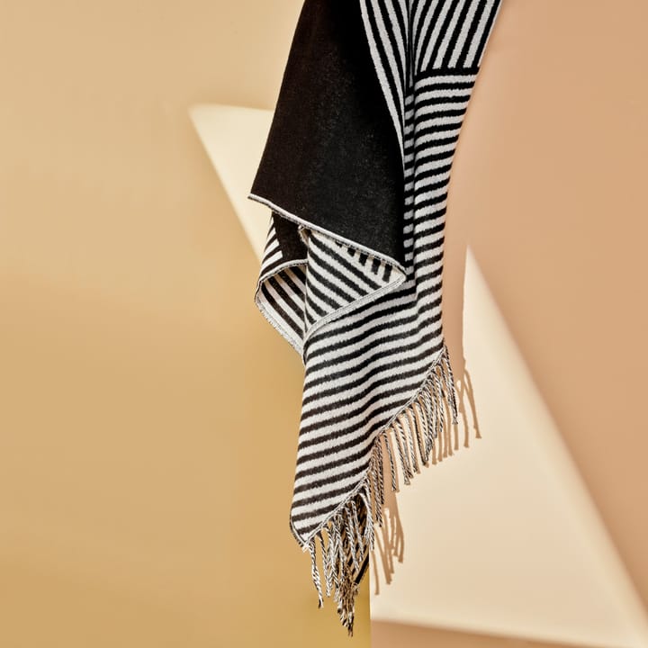 Stripes cotton throw, black NJRD