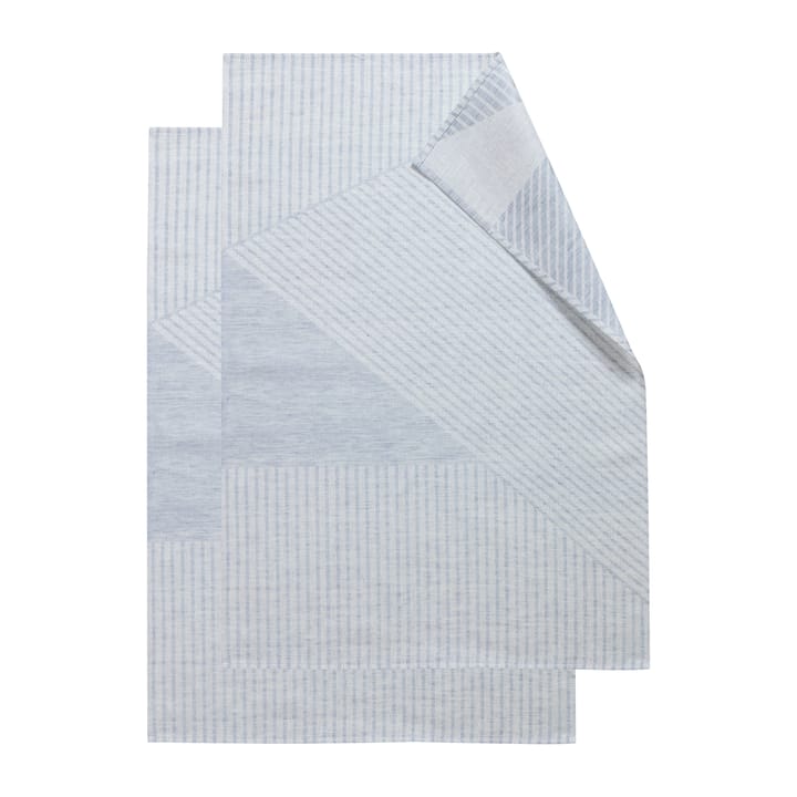 Stripes kitchen towel 47x70 cm 2-pack, Blue-white NJRD