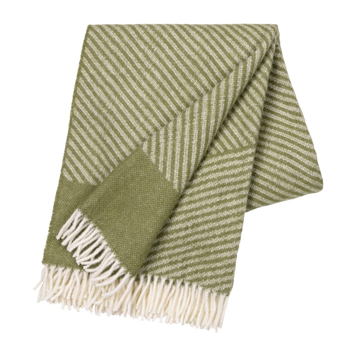 Stripes wool throw 130x185 cm, Green NJRD