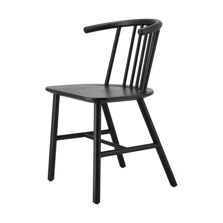 VIOR dining chair, Black lacquered oak NJRD