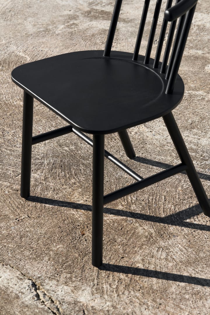 VIOR dining chair, Black lacquered oak NJRD