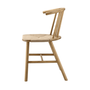 VIOR dining chair wicker seat - Lacquered oak-nature - NJRD