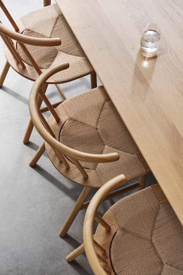 VIOR dining chair wicker seat - Lacquered oak-nature - NJRD