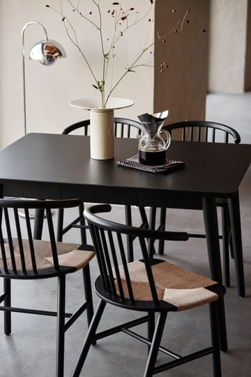 VIOR dining table 90x120 cm - Black lacquered oak - NJRD