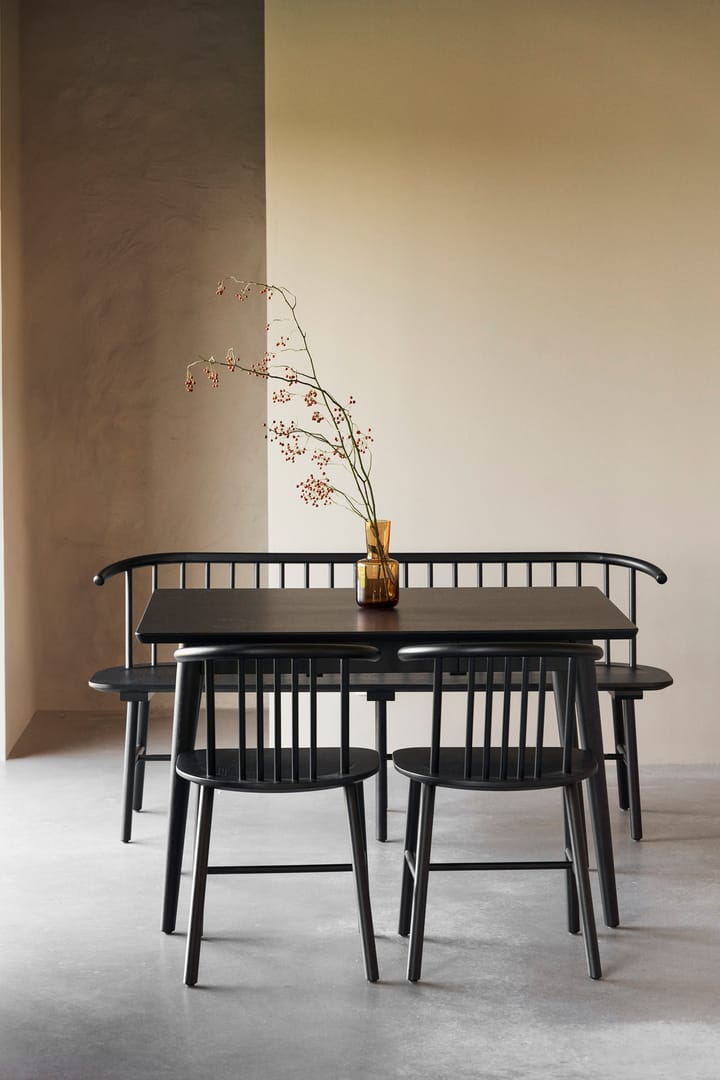 VIOR dining table 90x120 cm, Black lacquered oak NJRD