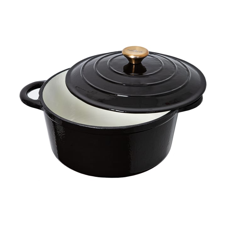 Enamelled cast iron pot 5 L - Black - Nordwik