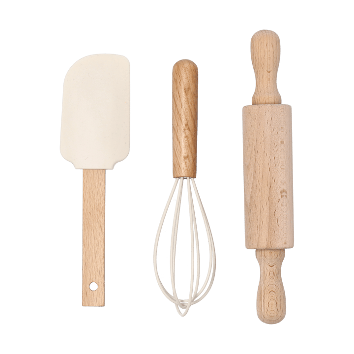 Nordwik baking utensils in silicone 3-pieces, Cream Nordwik