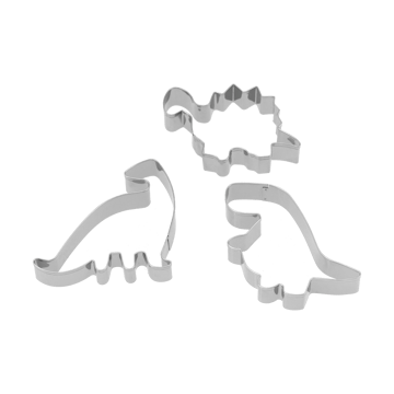 Nordwik gingerbread cutter dinosaur 3-piece set - Stainless steel - Nordwik