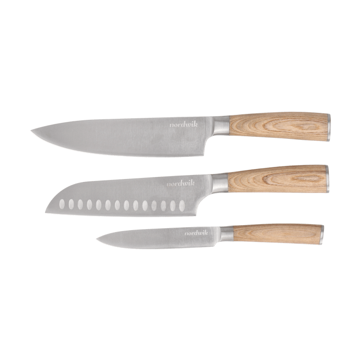 Nordwik knife set 3-piece - Pakka wood - Nordwik