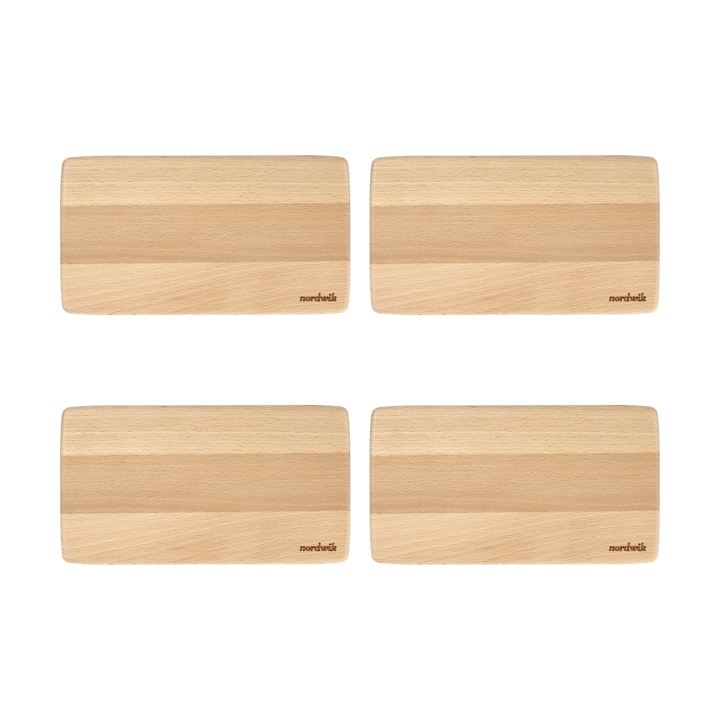 Nordwik sandwich tray beech 4-pack, 20x11x0,8cm Nordwik