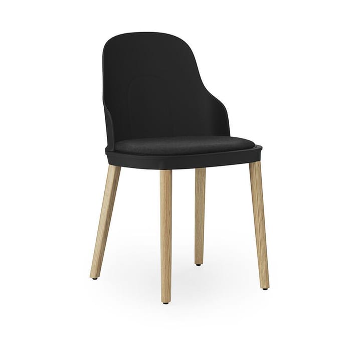 Allez chair with cushion and oak legs - Black - Normann Copenhagen