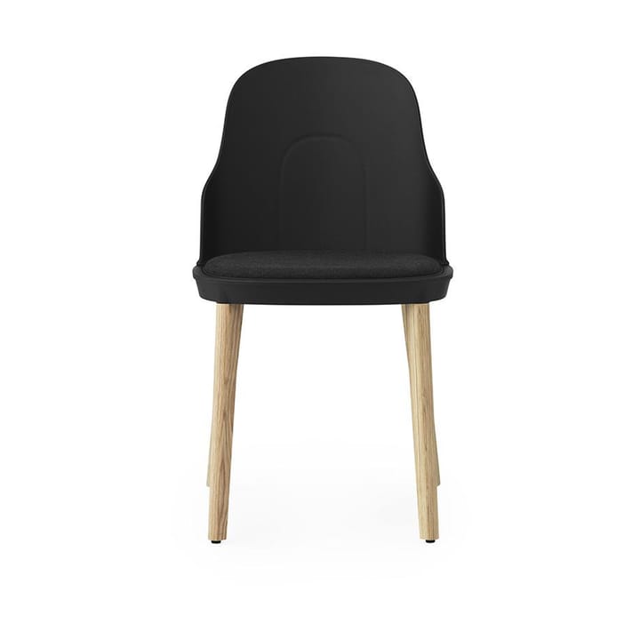 Allez chair with cushion and oak legs, Black Normann Copenhagen