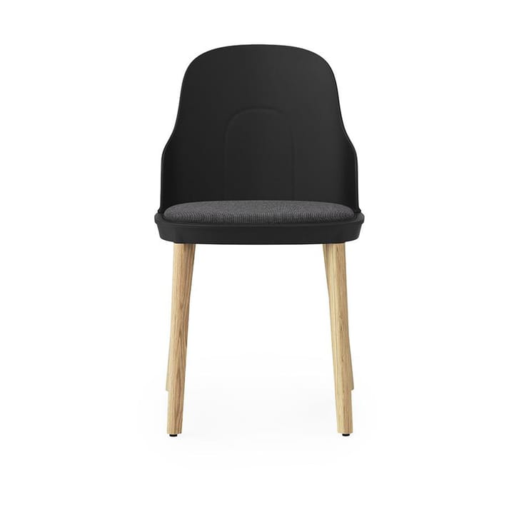 Allez chair with cushion and oak legs, Black Normann Copenhagen