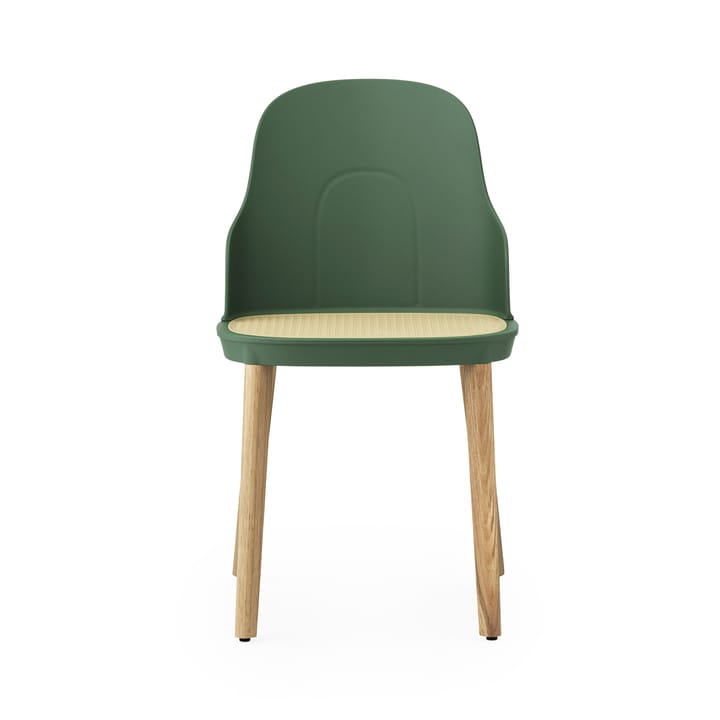 Allez moulded wicker chair, Park green-oak Normann Copenhagen