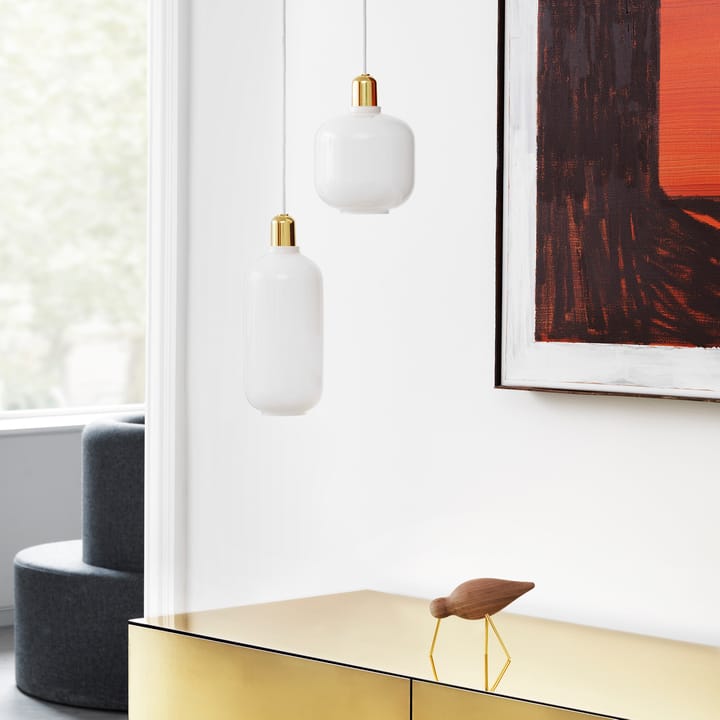 Amp lamp small, white-brass Normann Copenhagen