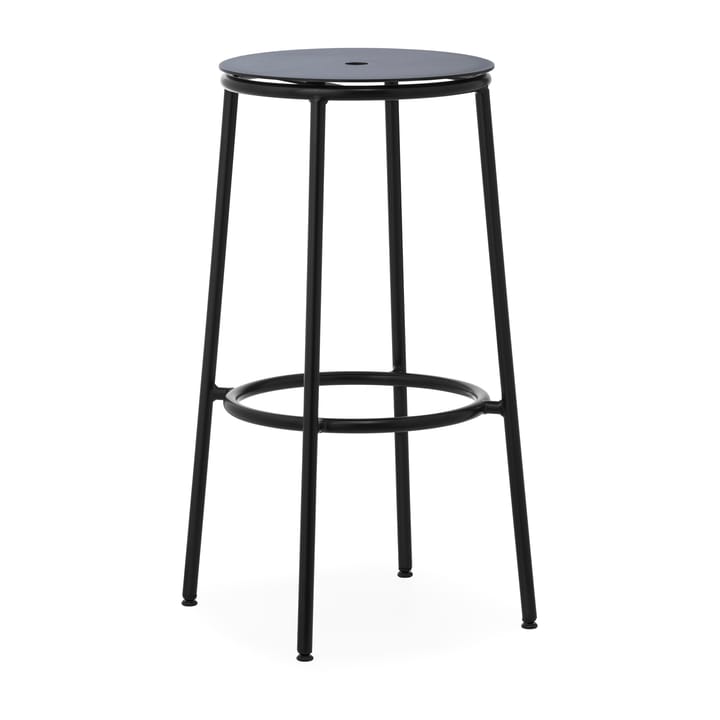 Circa barstool 75 cm - Black aluminum - Normann Copenhagen