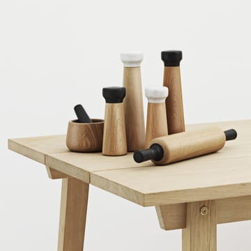 Craft pepper mill oak-black marble - large - Normann Copenhagen