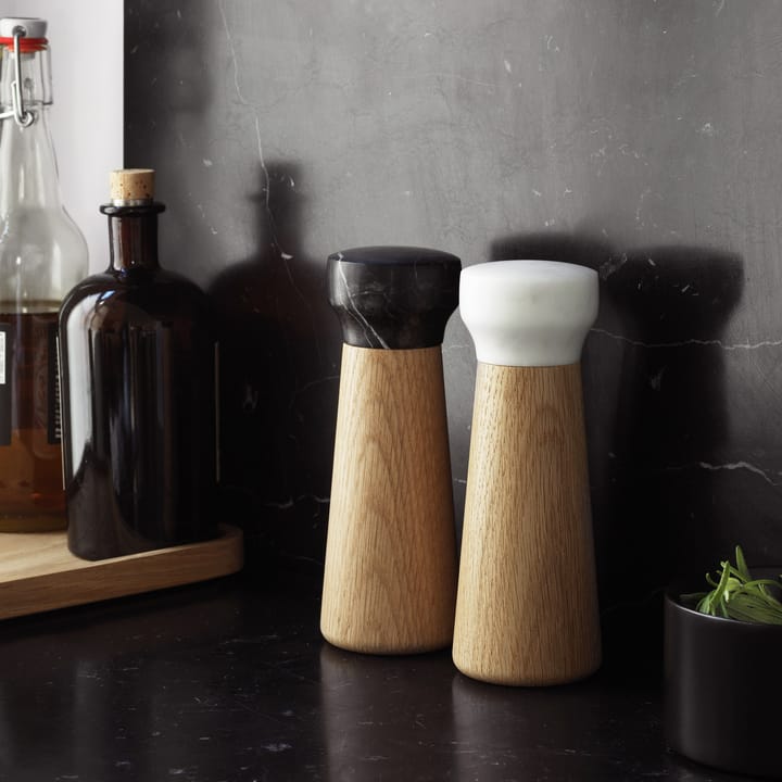 Craft pepper mill oak-black marble, small Normann Copenhagen