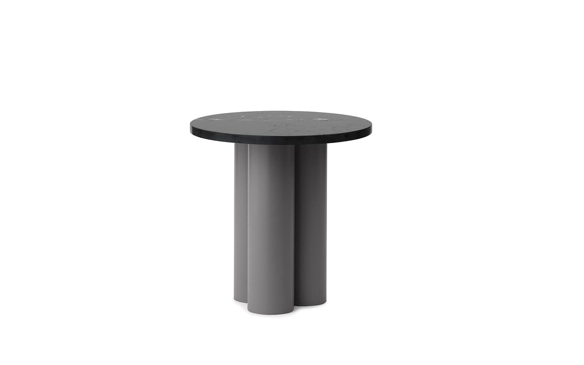 Normann Copenhagen Dit side table Ø40 cm Grey-black-marquina