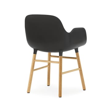 Form armchair - Black, oak legs - Normann Copenhagen