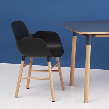 Form armchair - Black, oak legs - Normann Copenhagen