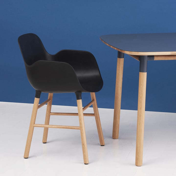 Form armchair, Black, oak legs Normann Copenhagen