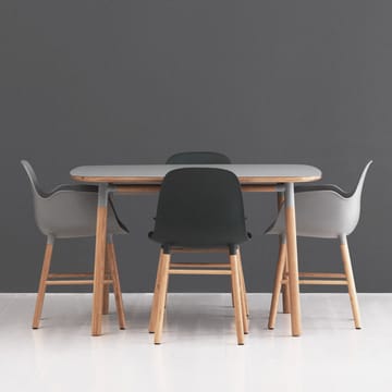 Form armchair - Black, oak legs - Normann Copenhagen