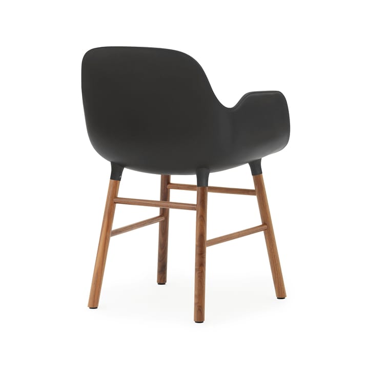 Form armchair, Black, walnut legs Normann Copenhagen