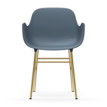 Form armchair bronze legs - Blue - Normann Copenhagen