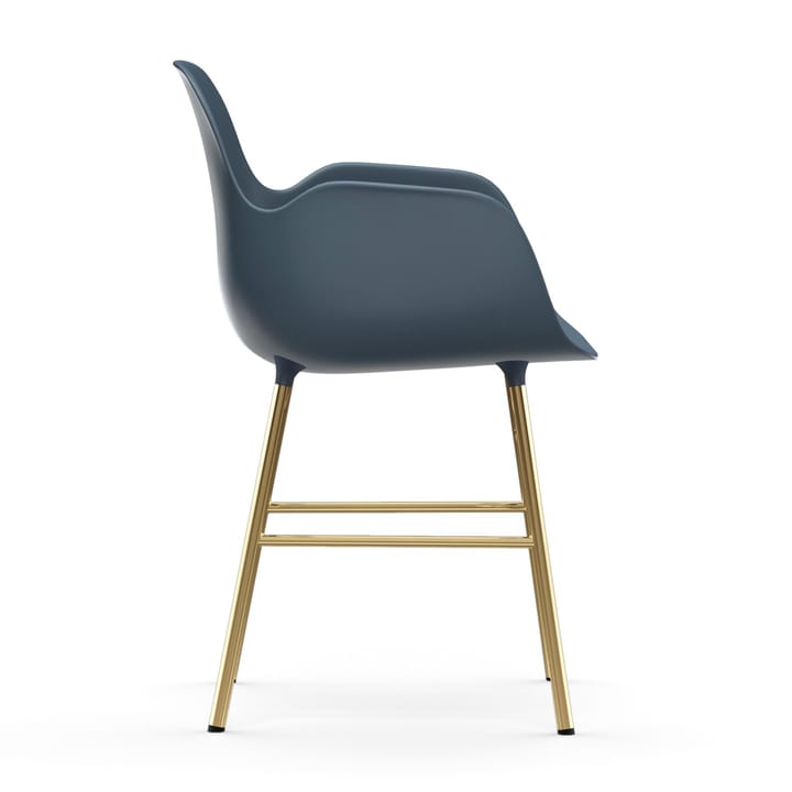 Form armchair bronze legs, Blue Normann Copenhagen