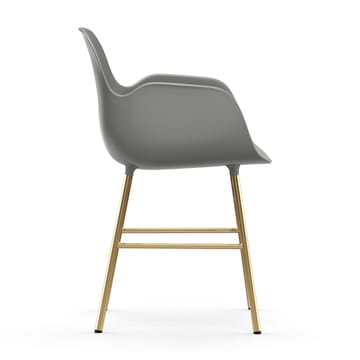 Form armchair bronze legs - Grey - Normann Copenhagen