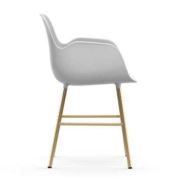 Form armchair bronze legs - White - Normann Copenhagen