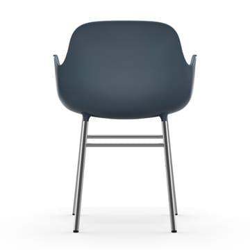 Form armchair chromed legs - Blue - Normann Copenhagen