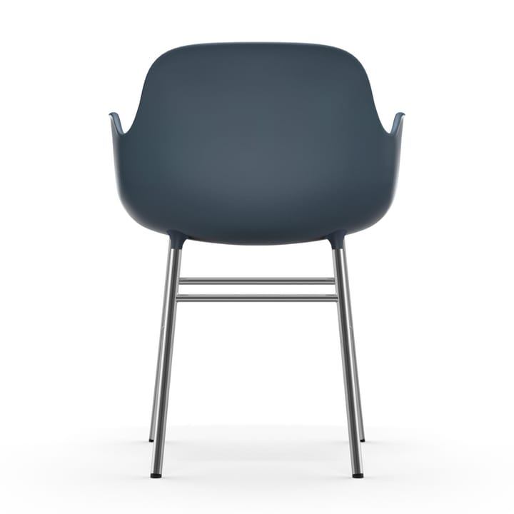 Form armchair chromed legs, Blue Normann Copenhagen