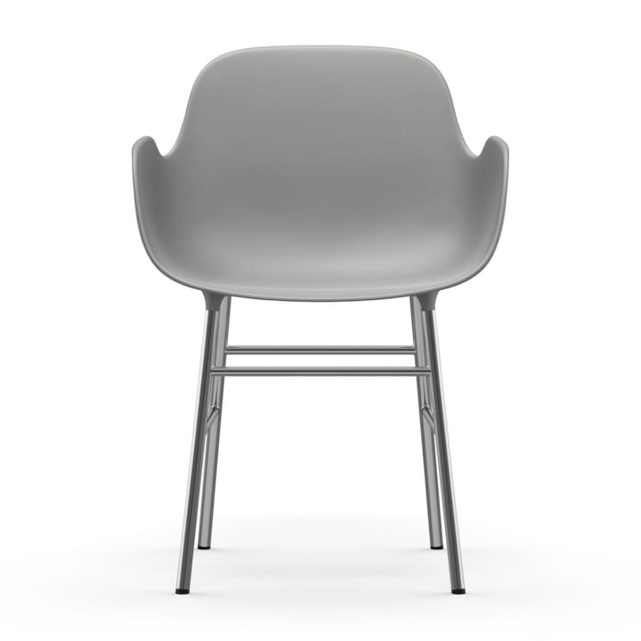 Form armchair chromed legs, Grey Normann Copenhagen