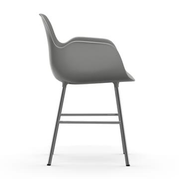 Form armchair chromed legs - Grey - Normann Copenhagen