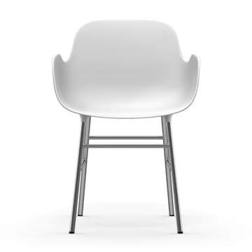 Form armchair chromed legs - White - Normann Copenhagen