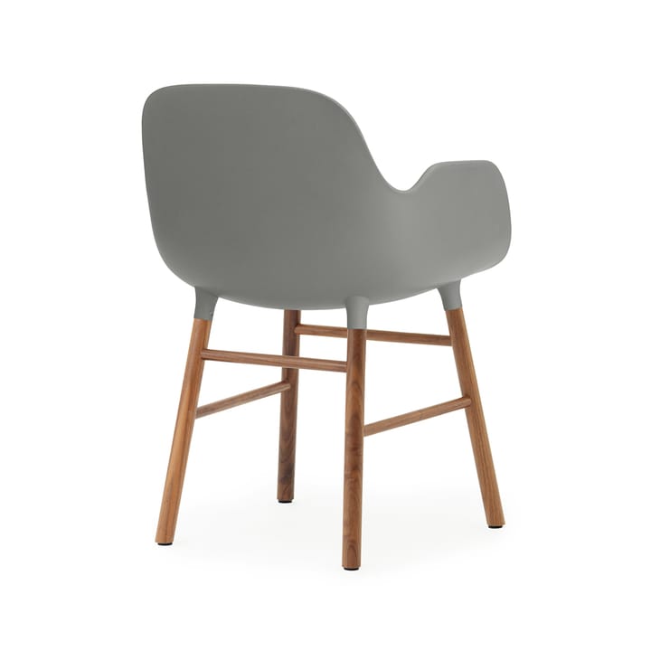 Form armchair, Grey, walnut legs Normann Copenhagen