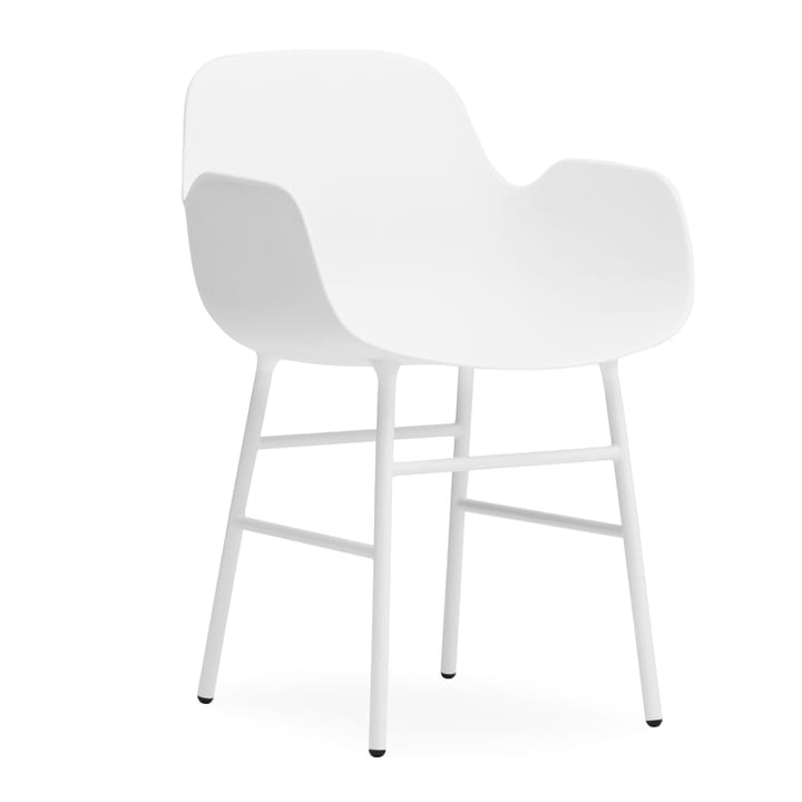 Form armchair metal legs, White Normann Copenhagen