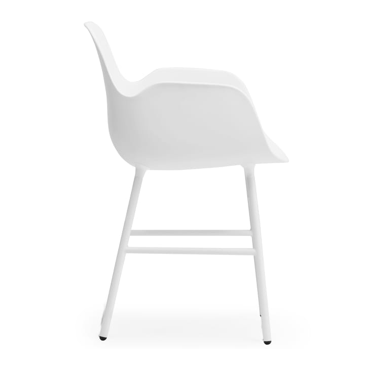 Form armchair metal legs, White Normann Copenhagen