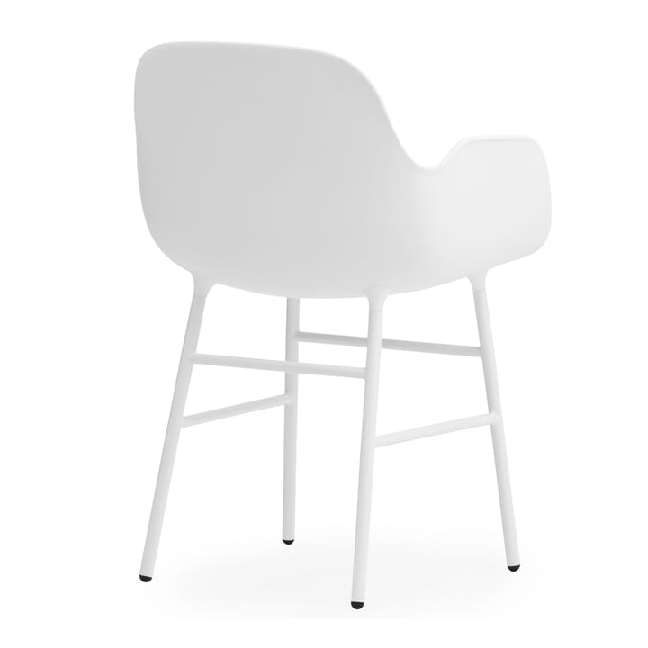 Form armchair metal legs, White Normann Copenhagen